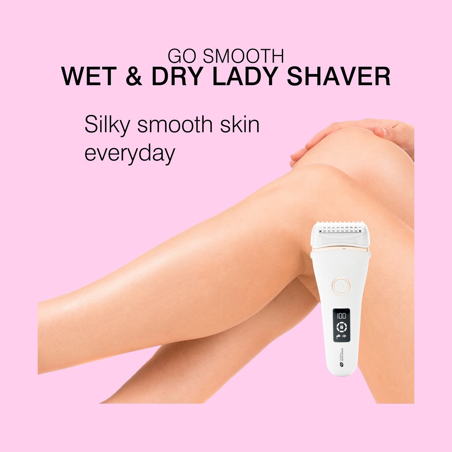 RIO SHLD-EU/1.2 Go Smooth Vet & Dry Lady Shaver, White