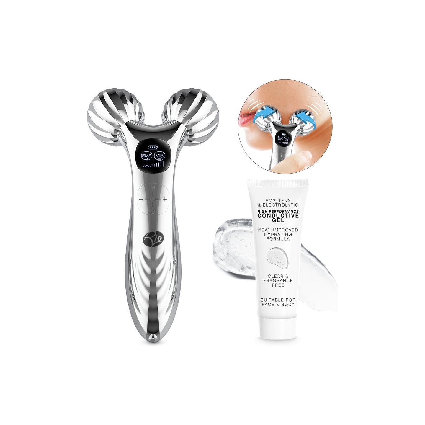 RIO FARM--TOP-EU/1.0 3D Face & Body Roller Massager