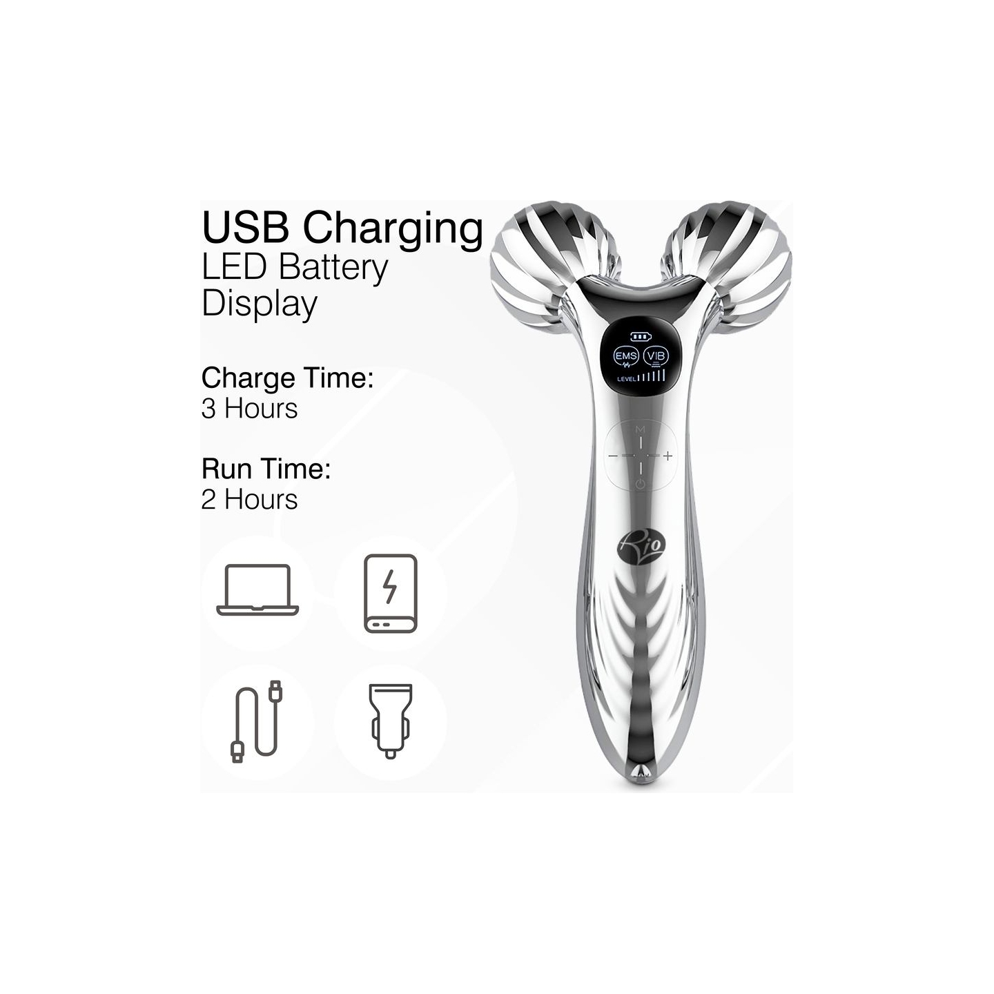 RIO FARM--TOP-EU/1.0 3D Face & Body Roller Massager