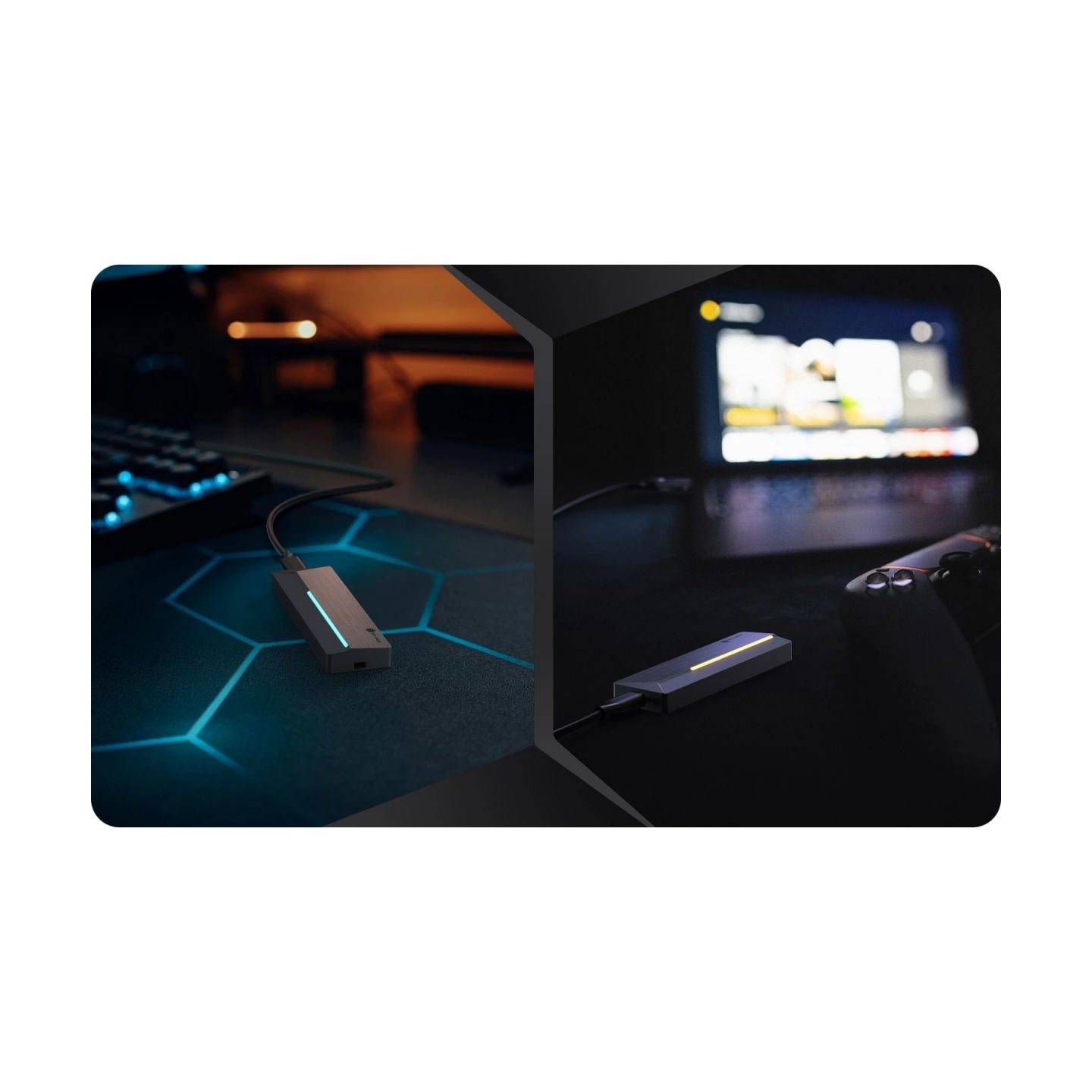 Raidsonic Icy Box M.2 SATA/NVMe SSD Enclosure with USB 3.2 Gen 2 Type-C and RGB light | Warranty IB-1826MCL-CU31 month(s)