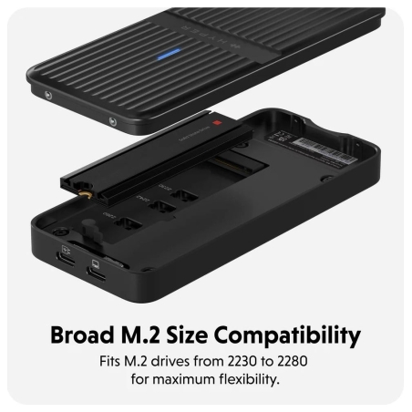 Hyper HyperDrive Next USB4 M.2 PCIe Enclosure | HD2500GL