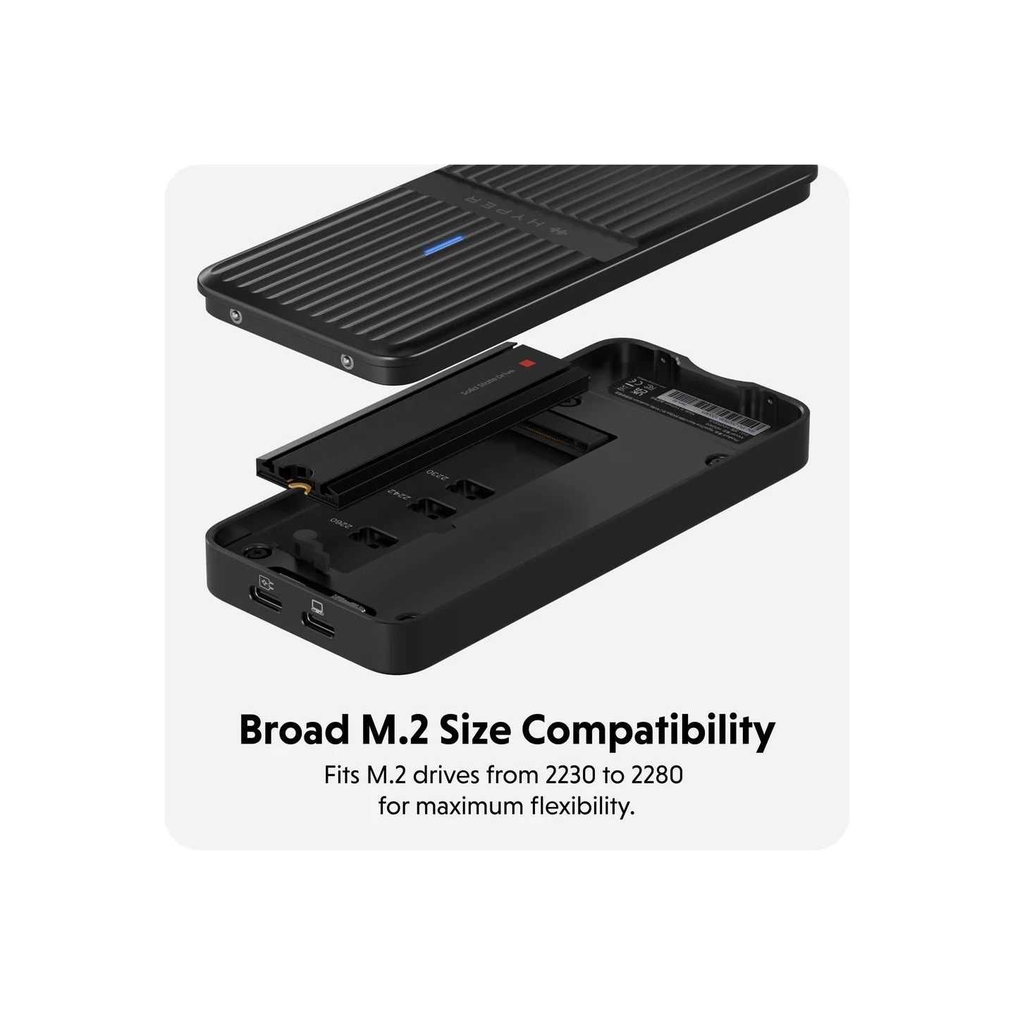 Hyper HyperDrive Next USB4 M.2 PCIe Enclosure | HD2500GL