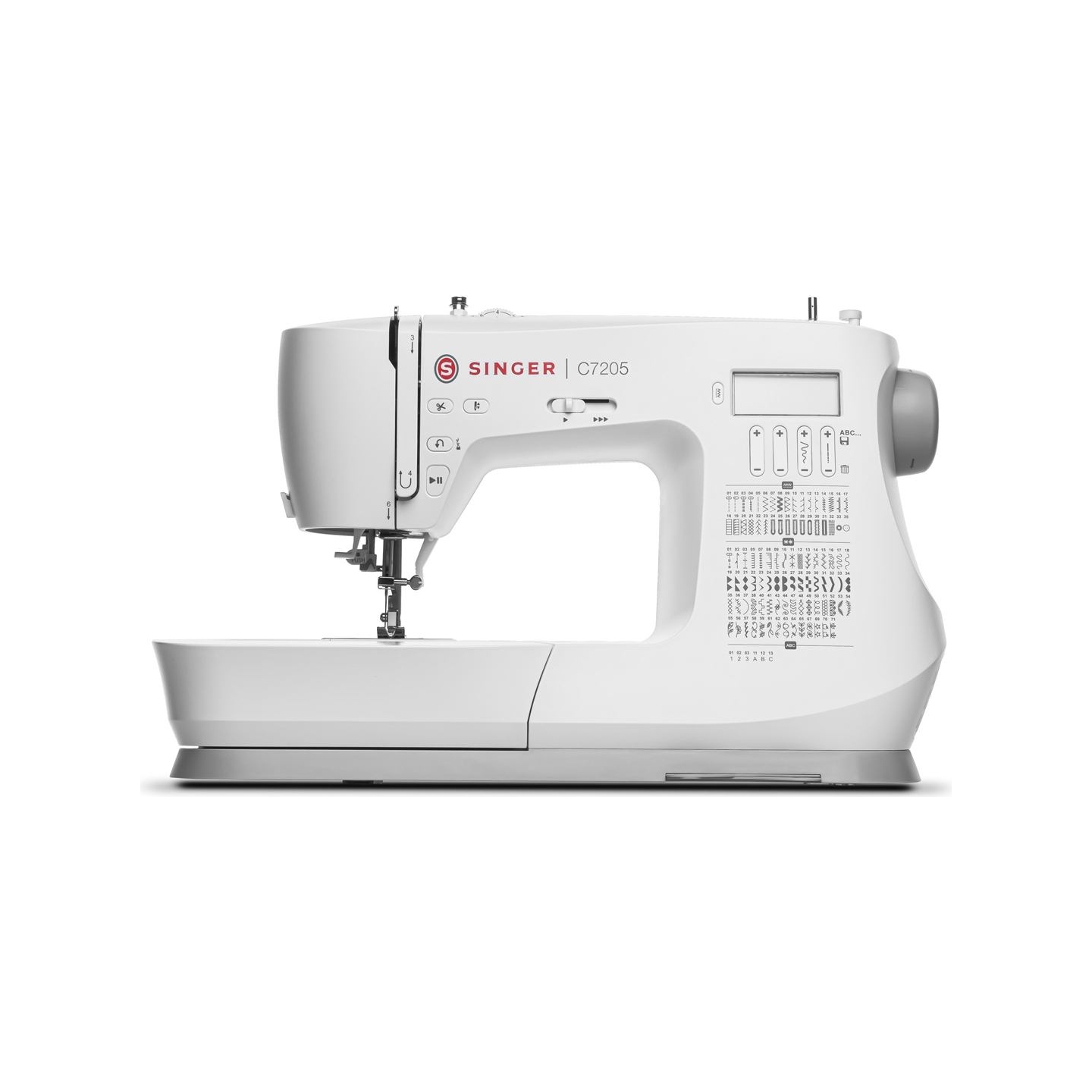 Singer | Sewing Machine | C7205 | Number of stitches 200 | Number of buttonholes 8 | White