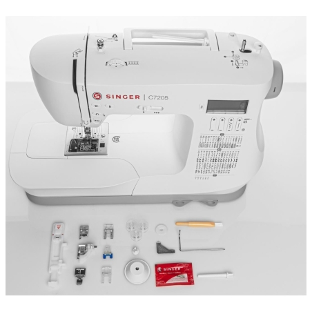 Singer | Sewing Machine | C7205 | Number of stitches 200 | Number of buttonholes 8 | White