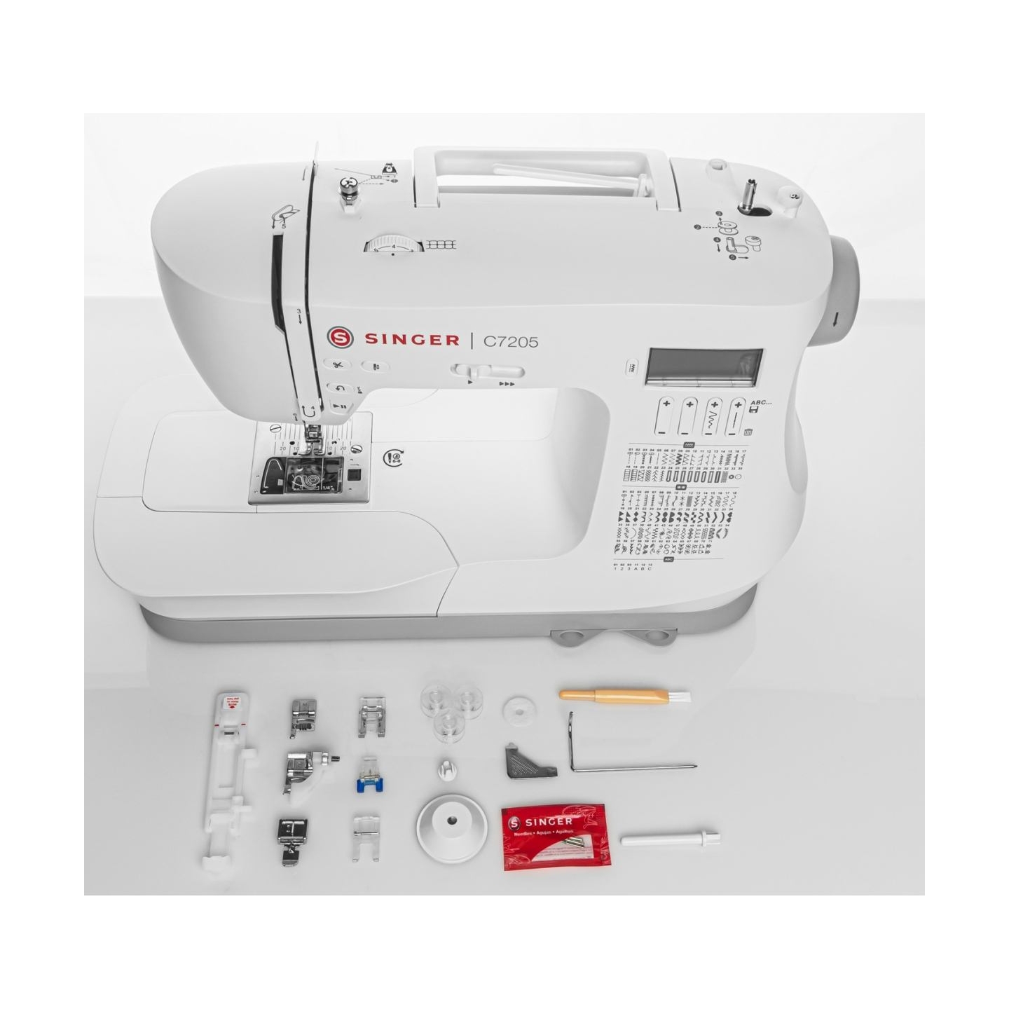 Singer | Sewing Machine | C7205 | Number of stitches 200 | Number of buttonholes 8 | White