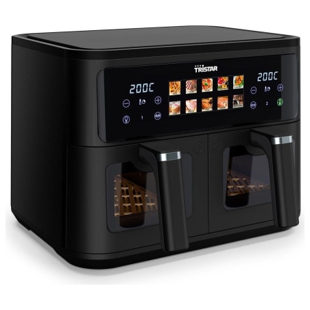 Tristar Double Basket Airfryer | FR-9075 | Power 2500 W | Capacity 9 L | Hot air technology | Black