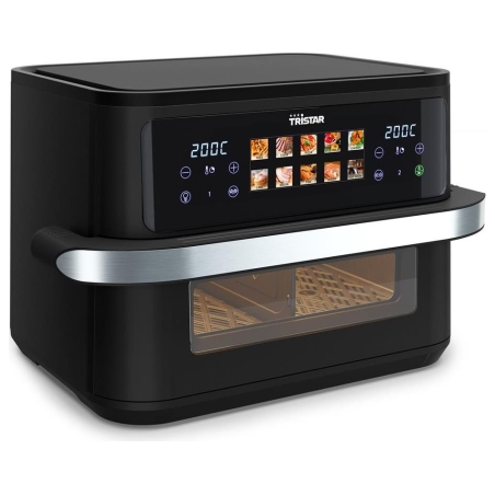 Tristar Dualzone Flex Airfryer | FR-9078 | Power 2800 W | Capacity 10 L | Hot air technology | Black