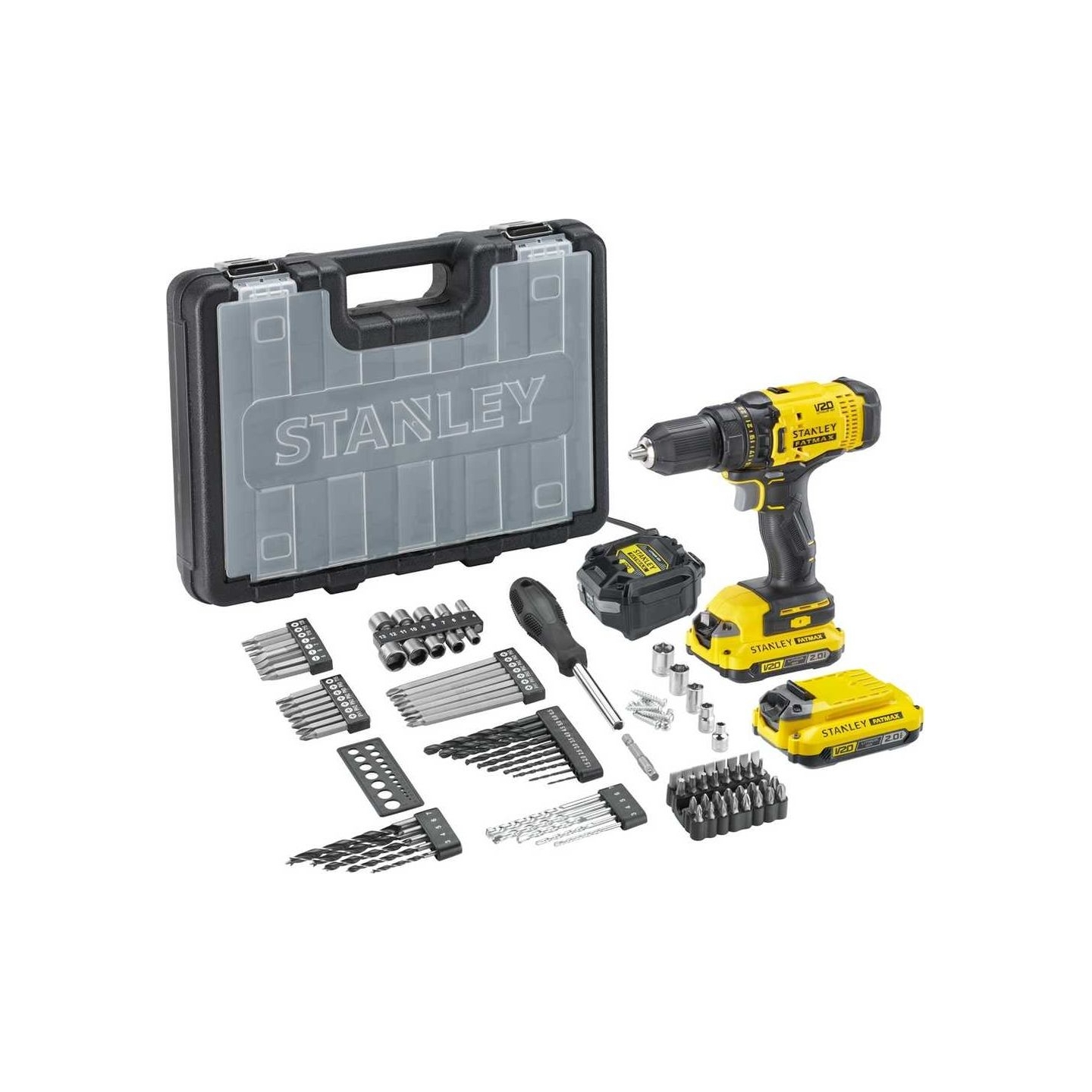 Stanley Screwdriver Kit, 18 V, 2 Ah accumulator | SFMCD700D2A-QW