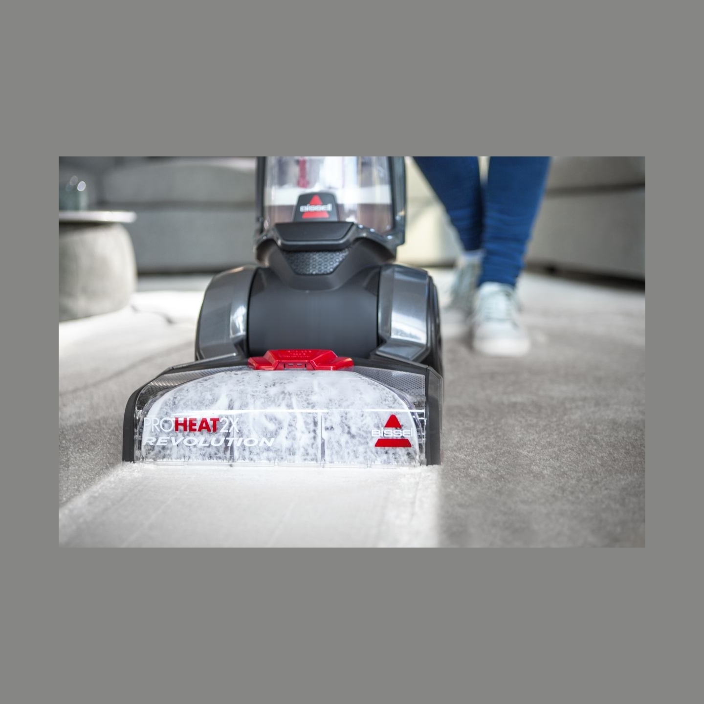 Bissell | Carpet Cleaner | ProHeat 2x Revolution | Corded operating | Handstick | Washing function | 800 W | Red/Titanium | Warr