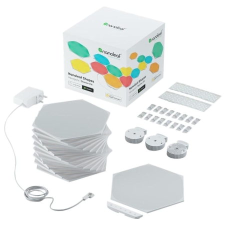 Nanoleaf | Shapes Hexagons Smarter Kit (15 panels) | 16M+
