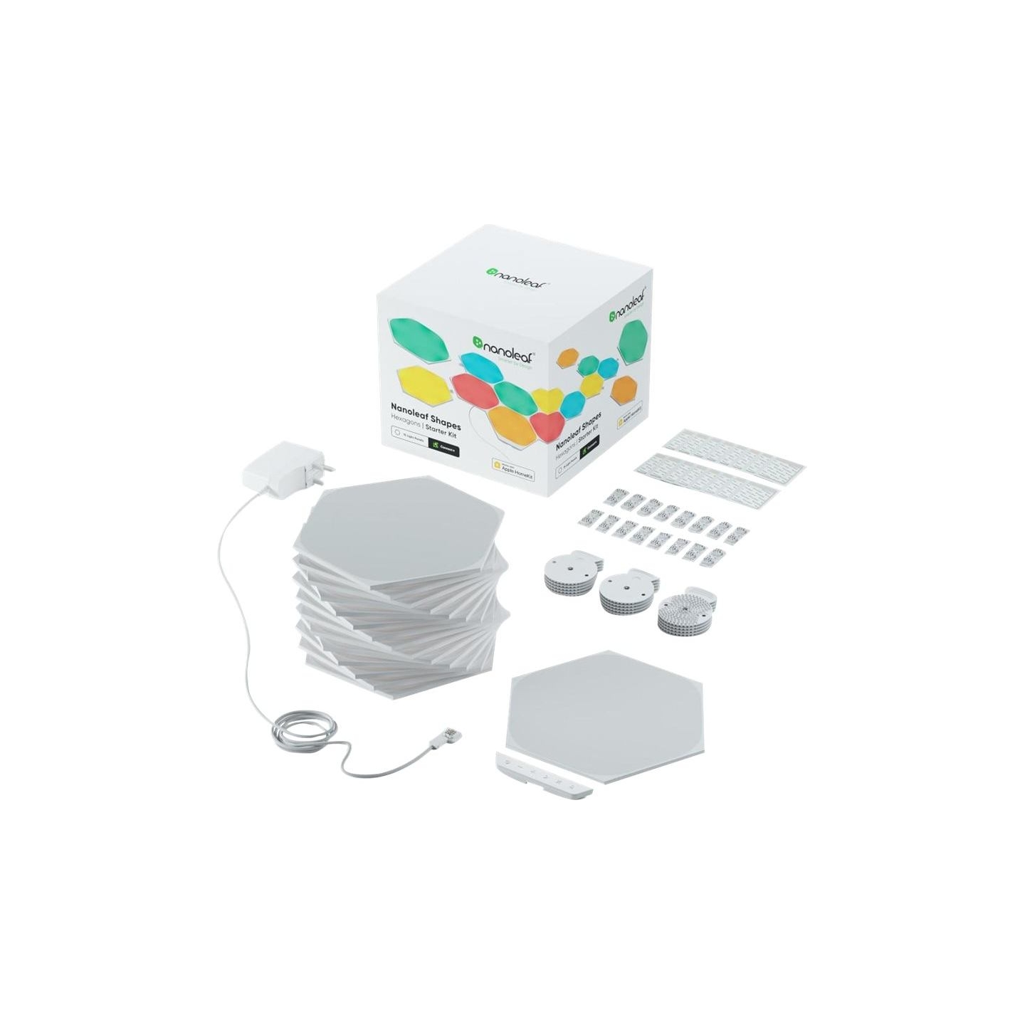 Nanoleaf | Shapes Hexagons Smarter Kit (15 panels) | 16M+