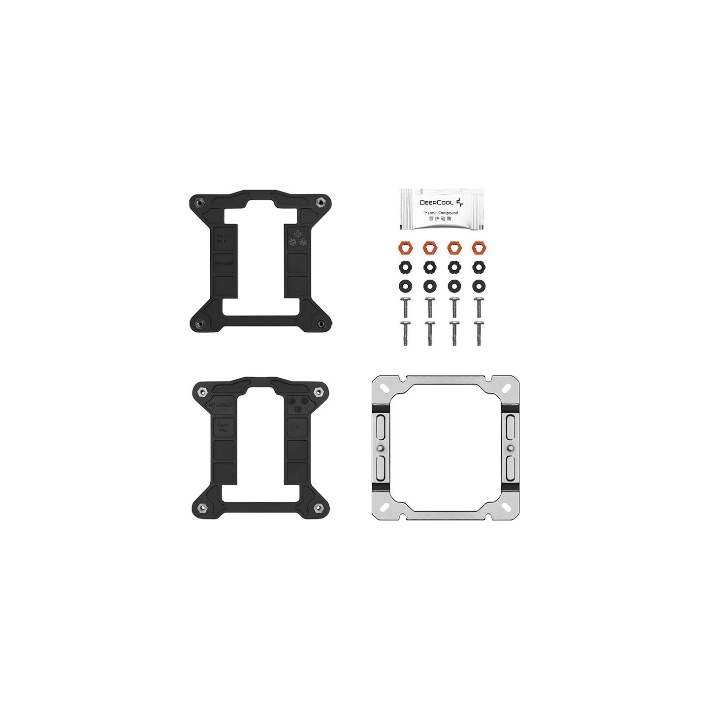 Deepcool | CPU Cooler | AG400 BK LED | Black | Intel, AMD