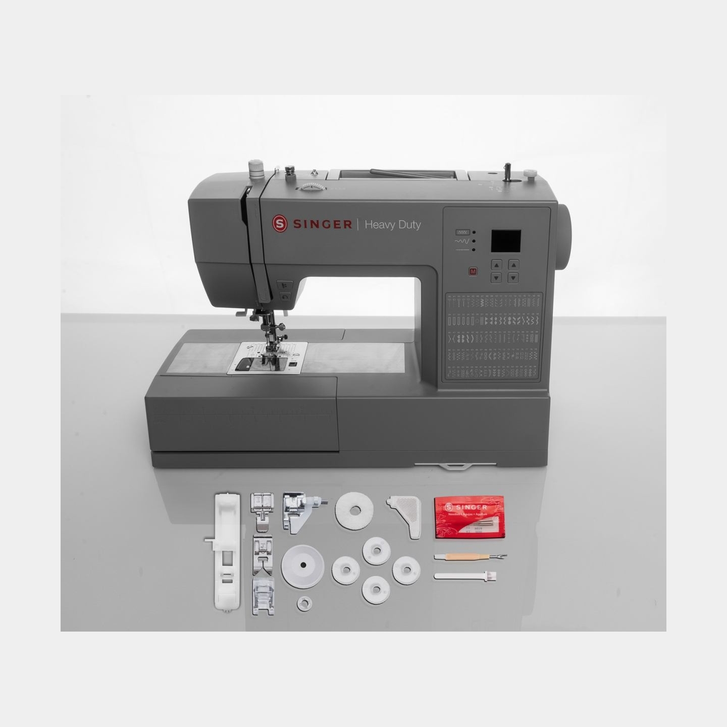 Singer | Sewing Machine | HD6605C Heavy Duty | Number of stitches 100 | Number of buttonholes 6 | Grey