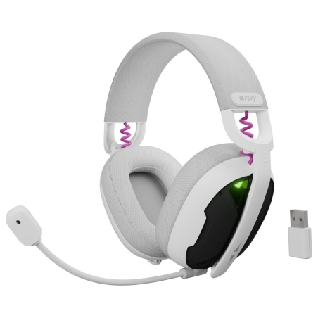 Fury | Gaming Headset | Fukiya F6 | Bluetooth | Over-Ear | Microphone | White | Wireless