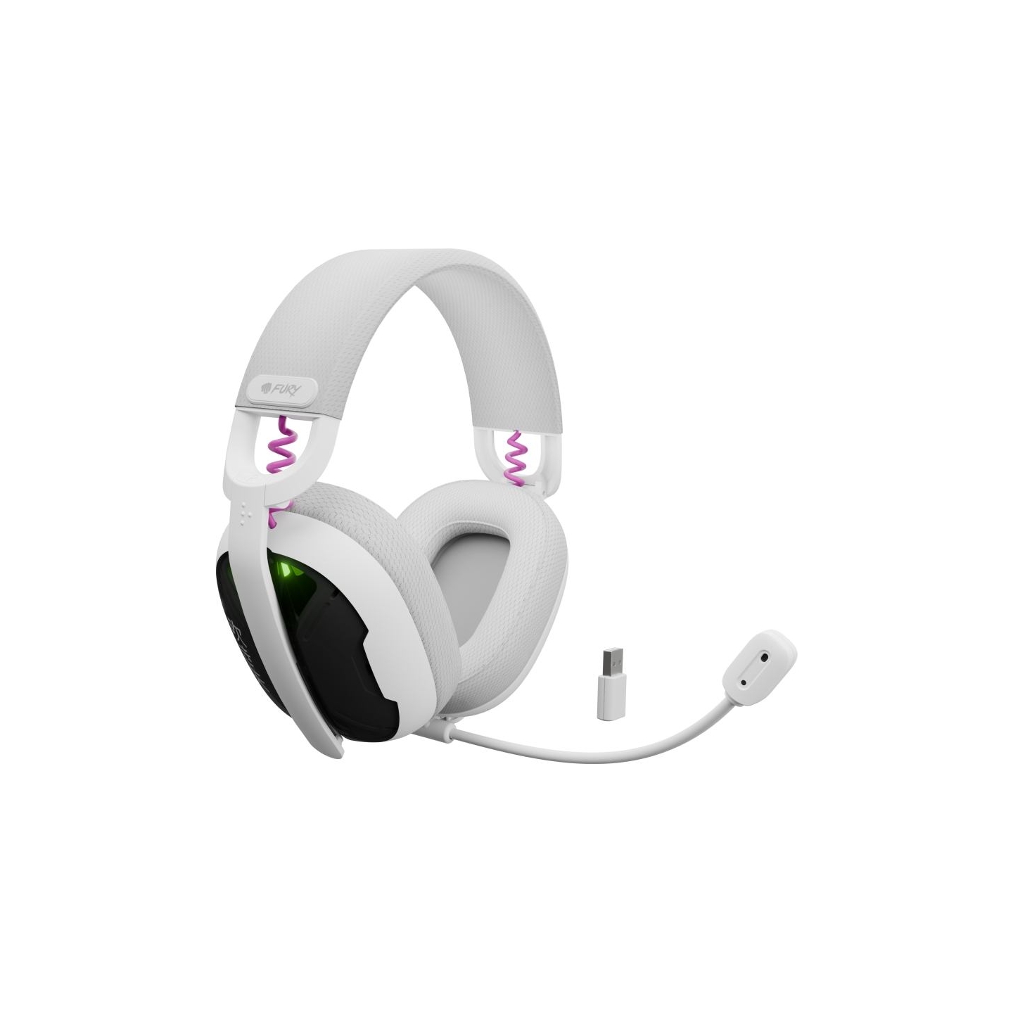 Fury | Gaming Headset | Fukiya F6 | Bluetooth | Over-Ear | Microphone | White | Wireless