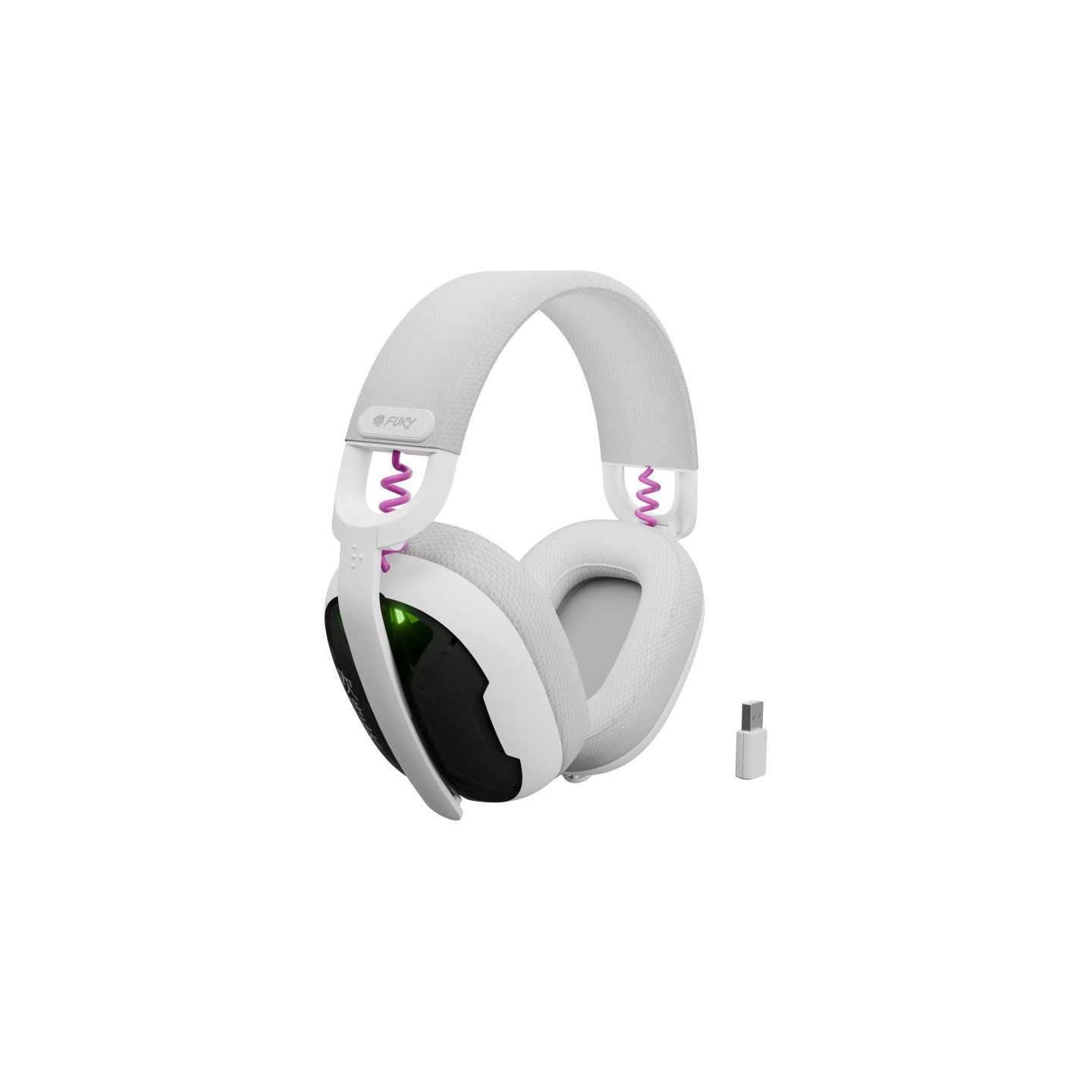 Fury | Gaming Headset | Fukiya F6 | Bluetooth | Over-Ear | Microphone | White | Wireless