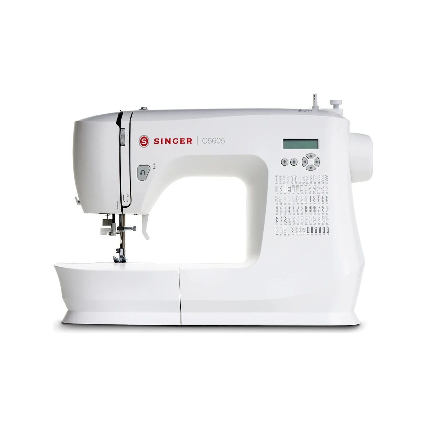 Singer | Sewing Machine | C5605 | Number of stitches 80 | Number of buttonholes 6 | White