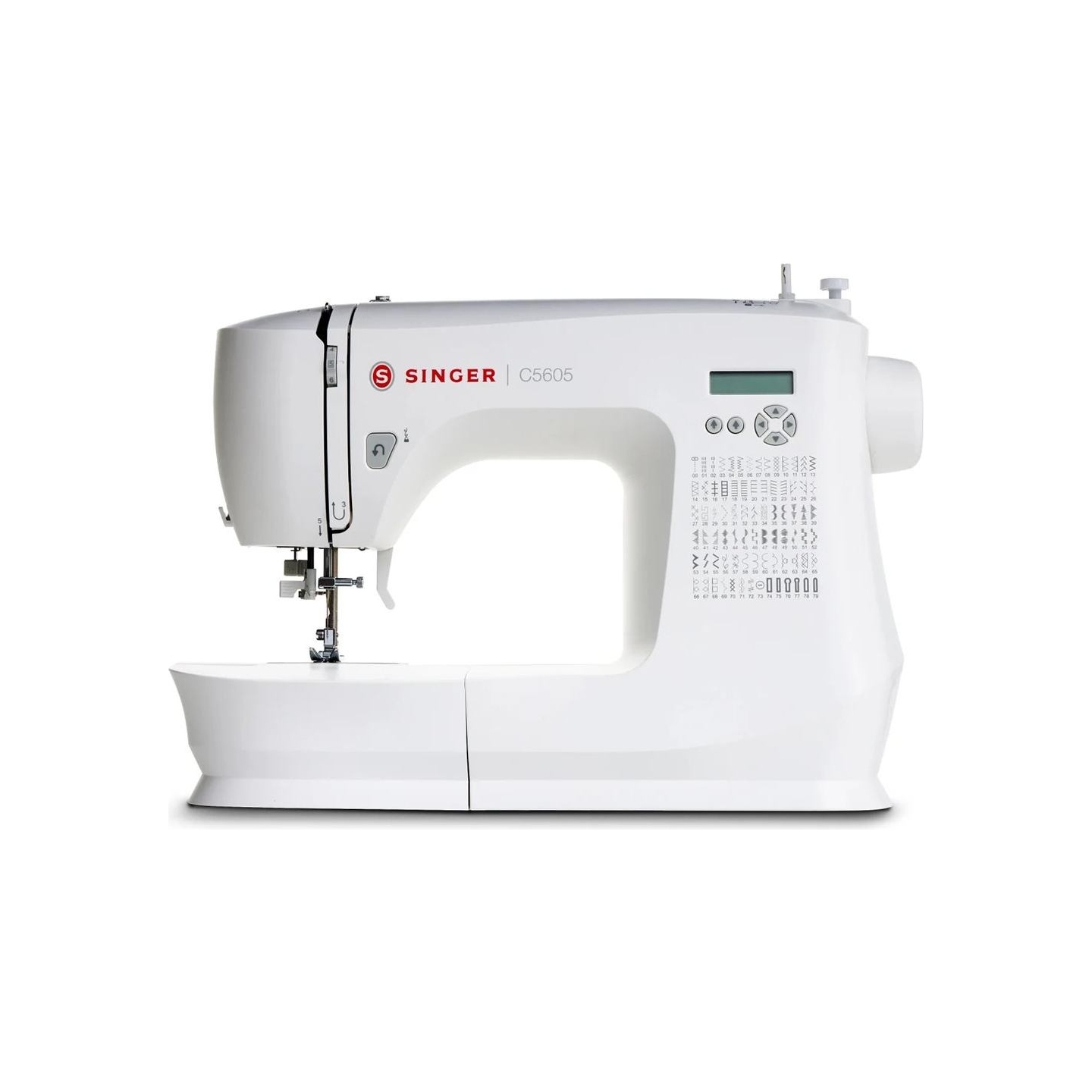 Singer | Sewing Machine | C5605 | Number of stitches 80 | Number of buttonholes 6 | White