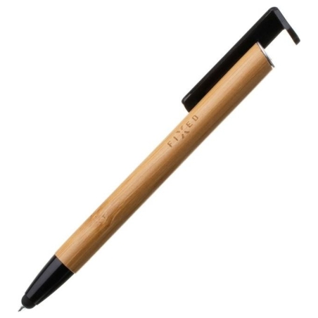 Fixed | Pen With Stylus and Stand | 3 in 1 | Pencil | Stylus for capacitive displays; Stand for phones and tablets | Bamboo