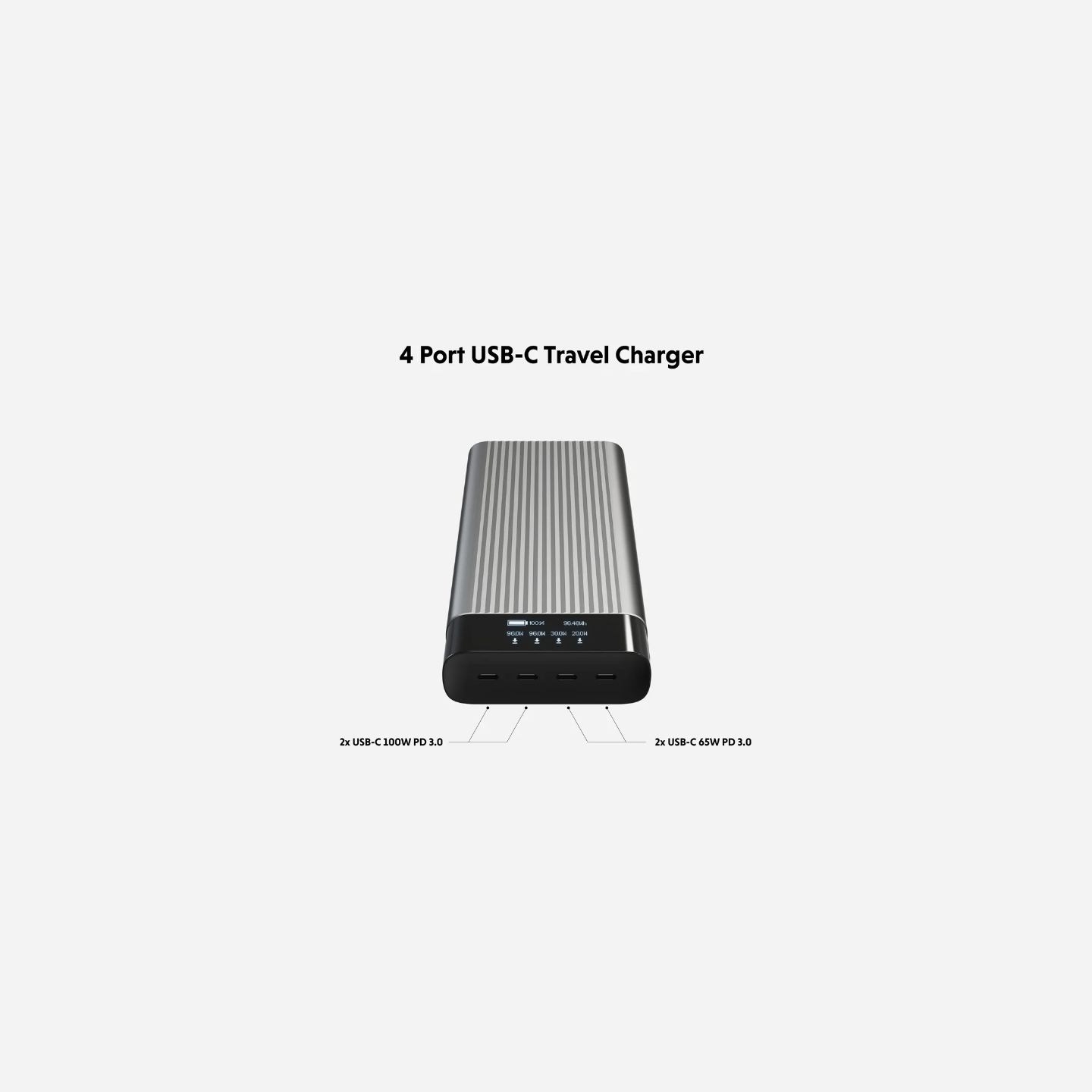 Hyper | HyperJuice 245W USB-C 100Wh Battery Pack with OLED Display