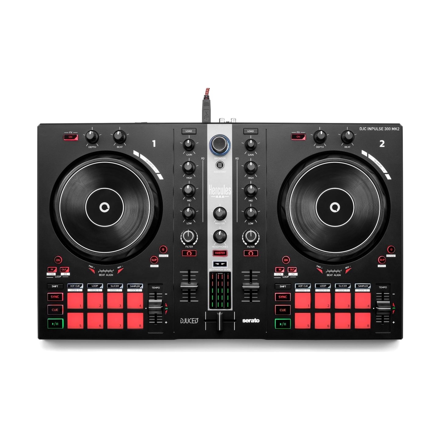 Hercules | DJ controller | DJ Essentials Kit | Speakers | USB connectivity