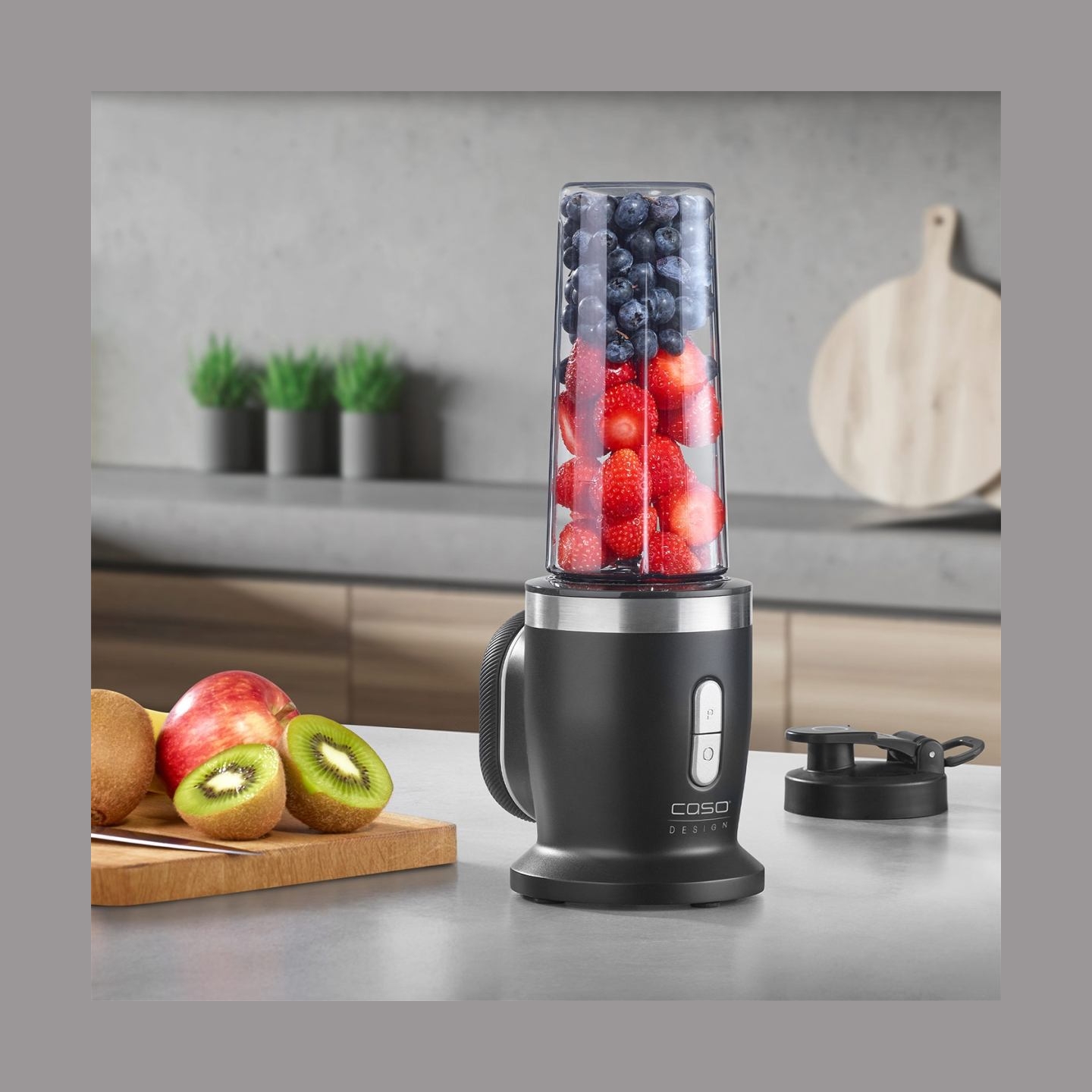 Caso Cordless Blender | Click & Blend | Tabletop | 240 W | Jar material Tritan | Jar capacity 0.5 L | Stainless steel/Matt Black