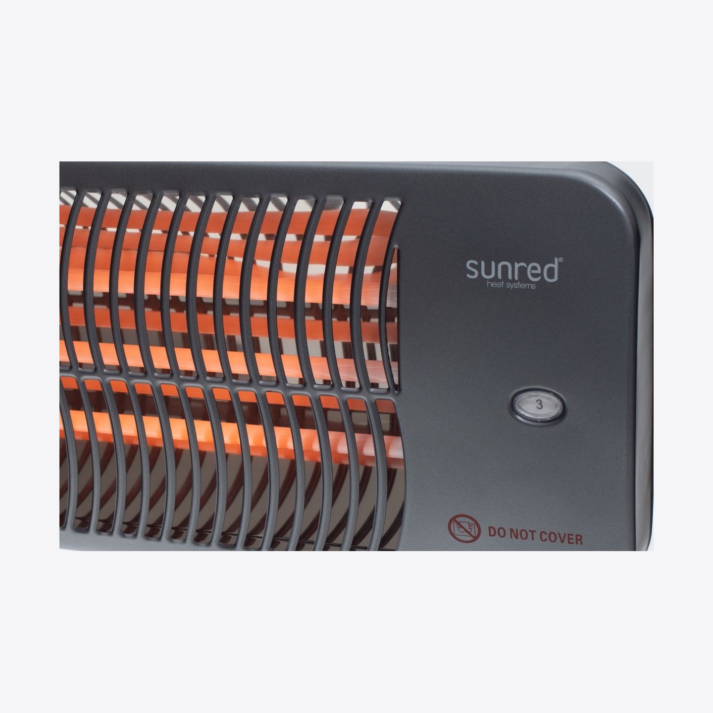 Sunred | Heater | LUG-2000W, Lugo Quartz Wall | Infrared | 2000 W | Grey | IP24