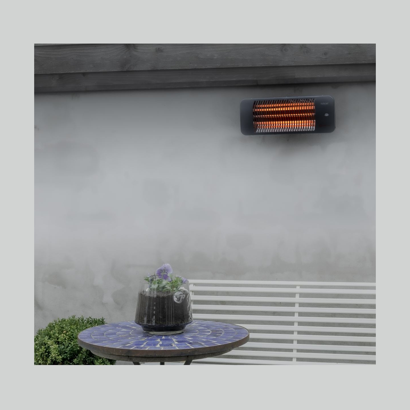 Sunred | Heater | LUG-2000W, Lugo Quartz Wall | Infrared | 2000 W | Grey | IP24