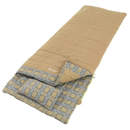 Outwell | with loose Pillow | Sleeping bag | Commodore | 225 x 85 cm | 9/5/-8 °C | 2 way open - auto lock, L-shape