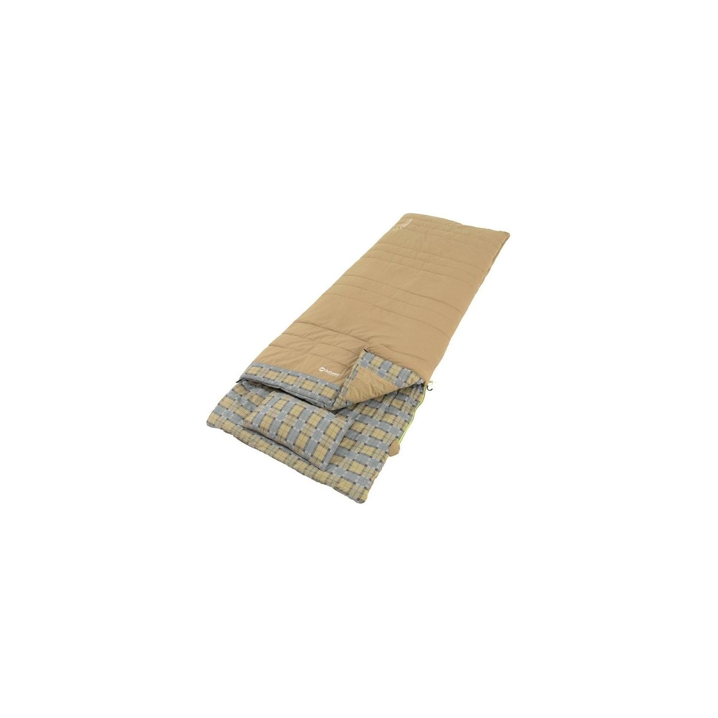 Outwell | with loose Pillow | Sleeping bag | Commodore | 225 x 85 cm | 9/5/-8 °C | 2 way open - auto lock, L-shape