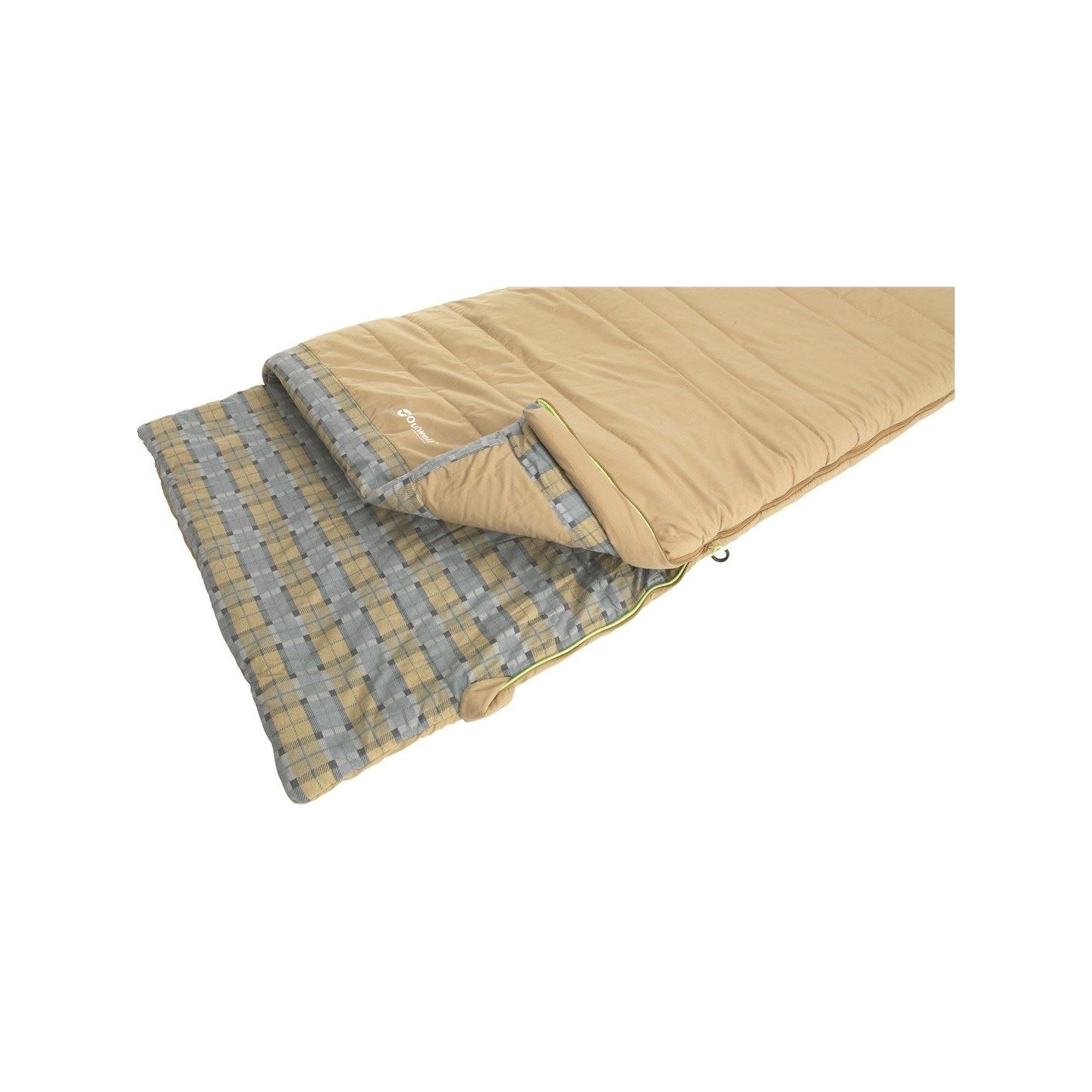 Outwell | with loose Pillow | Sleeping bag | Commodore | 225 x 85 cm | 9/5/-8 °C | 2 way open - auto lock, L-shape