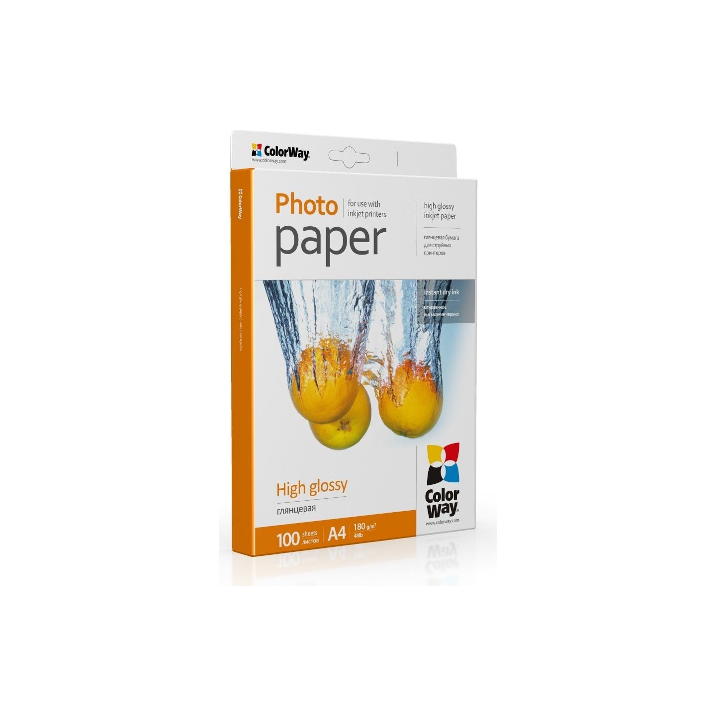 Colorway Photo Paper, 100 sheets | High Glossy | 180 g/m² | A4