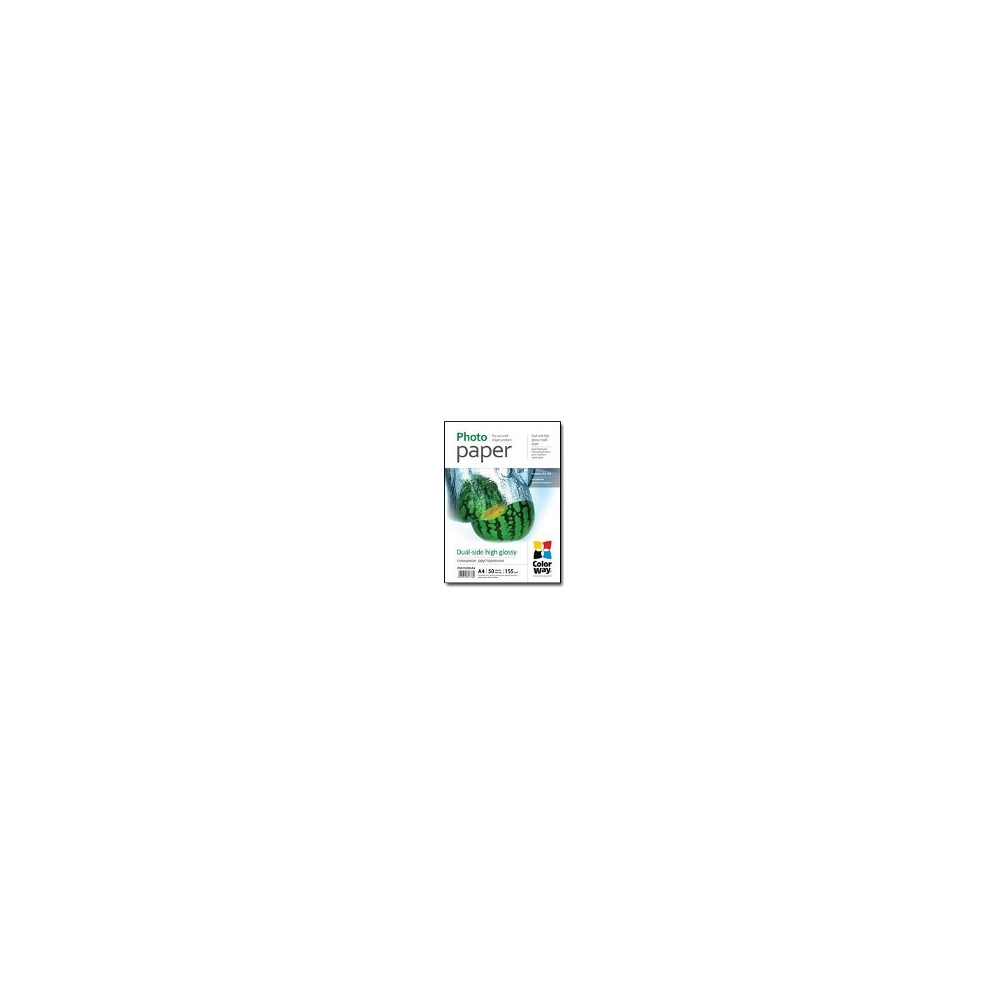 Colorway Photo Paper, 50 sheets | Dual-side High Glossy | 155 g/m² | A4