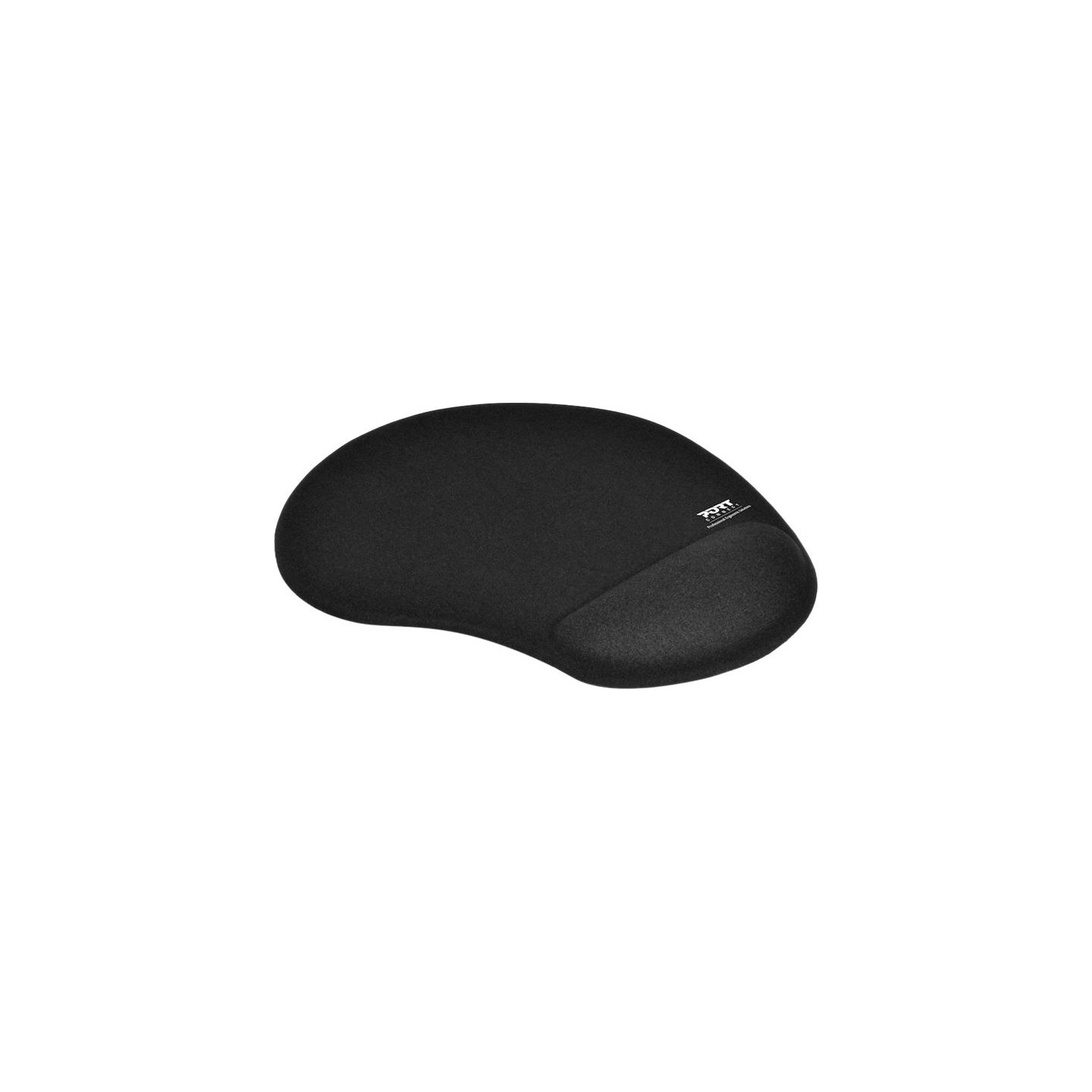Port Connect | Ergonomic Mouse Pad | 200 x 230 x 20 mm | Black