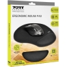 Port Connect | Ergonomic Mouse Pad | 200 x 230 x 20 mm | Black