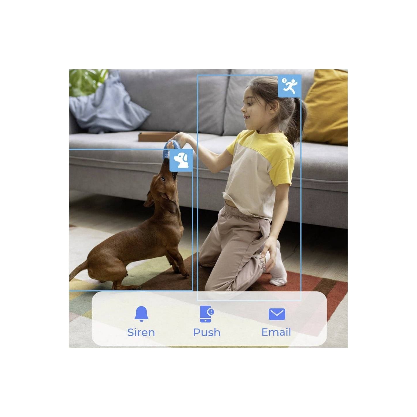 Reolink 4K Dual-Band Wi-Fi 6 Indoor Camera with Auto Tracking | E Series E340 | PTZ | 8 MP | 2.8-8mm/F1.6 | Micro SD, Max. 512GB