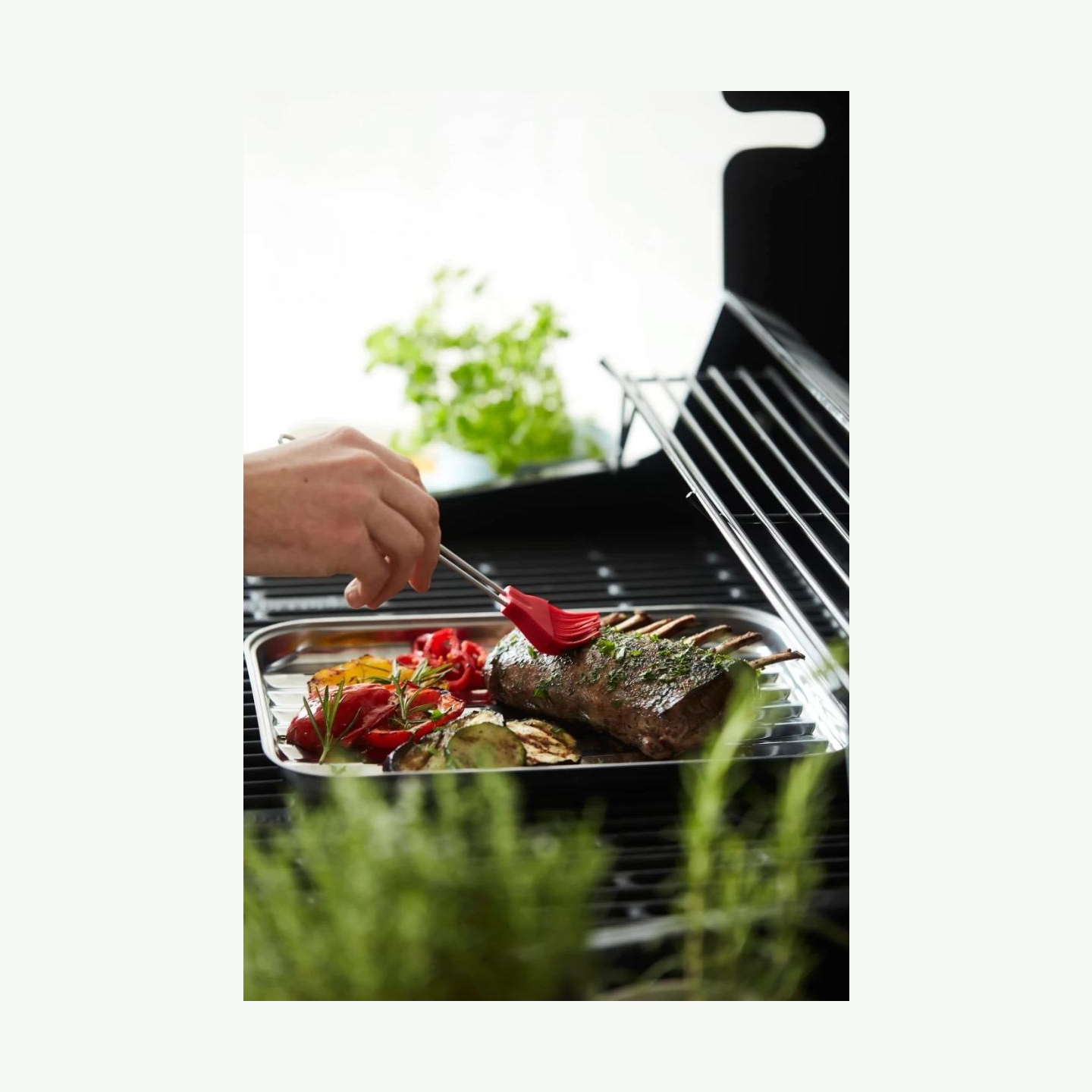 Barbecook | Reusable stainless steel grill pan, 34.5 x 24 x 3 cm | BC-ACC-7079