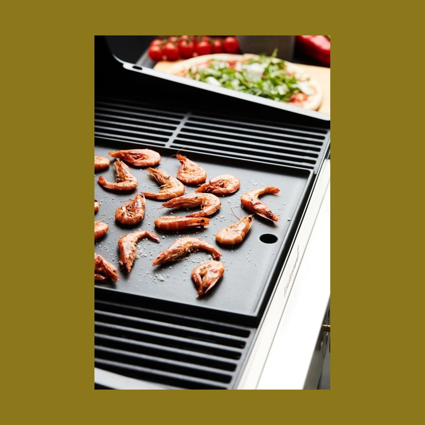 Barbecook | Dynamic Core Enamelled Cast Iron Cooking Griddle, 43 x 35 x 2 cm | BC-ACC-7126