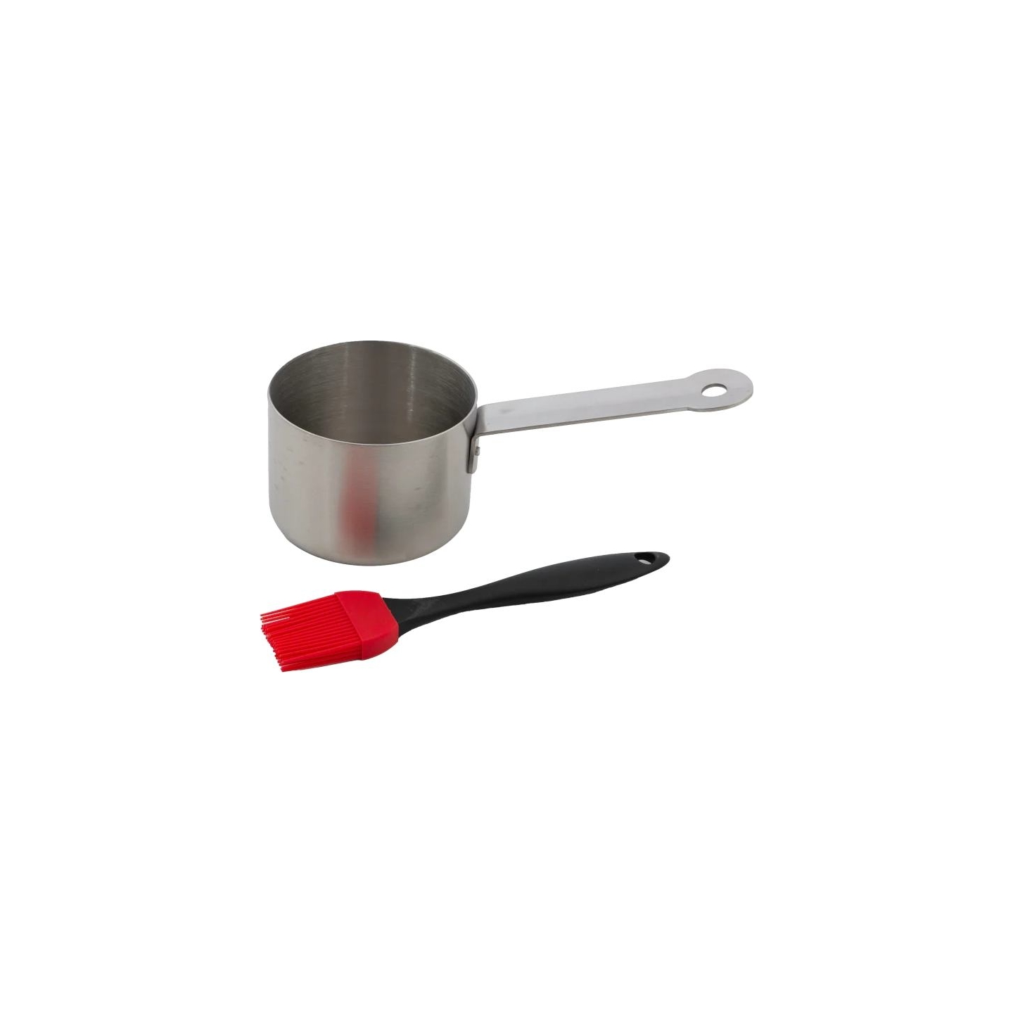 Barbecook | Stainless steel saucepot with brush, 10.5 x 7.5 x 23 cm | BC-ACC-7211
