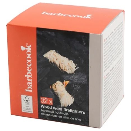 Barbecook | Wood wool firelighters 32 pieces FSC (per 12pcs) | BC-ACC-7426