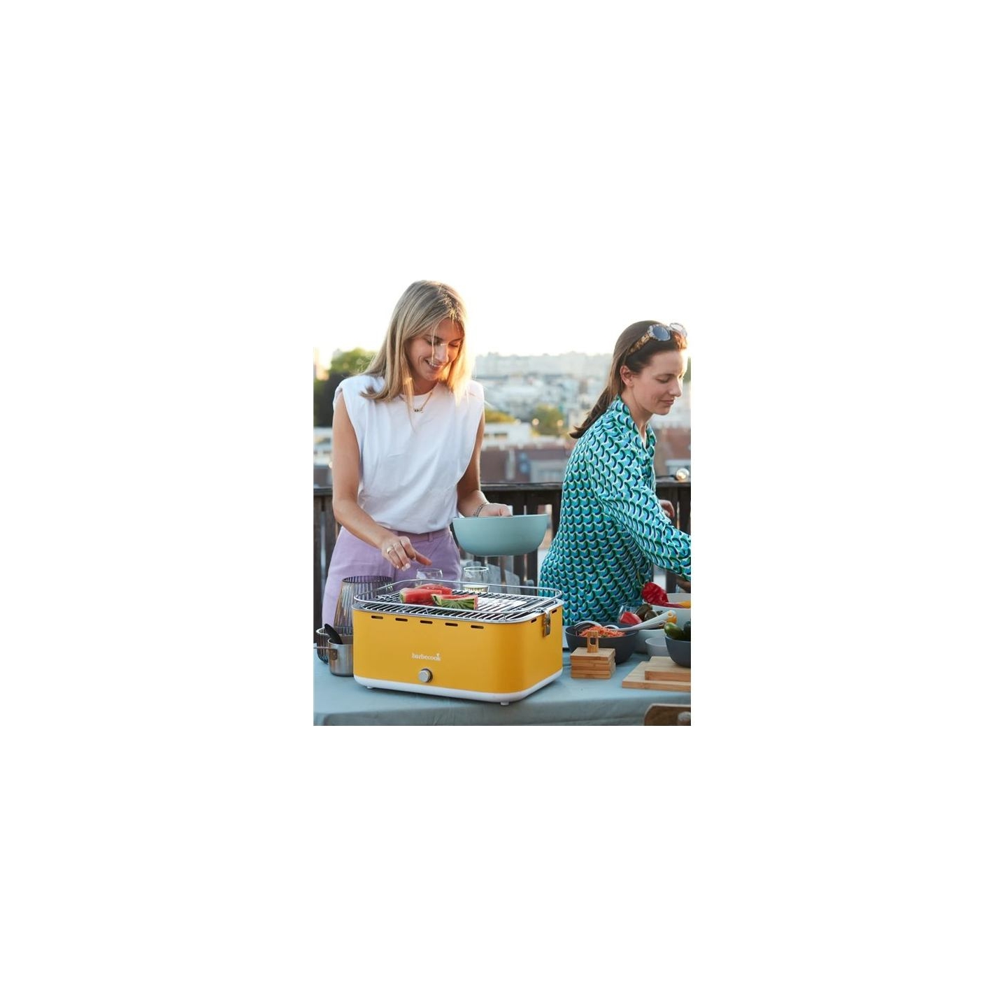 Barbecook Charcoal Table Grill Carlo , 44 x 33 x 21 cm | BC-CHA-1016 | Yellow Sunshine