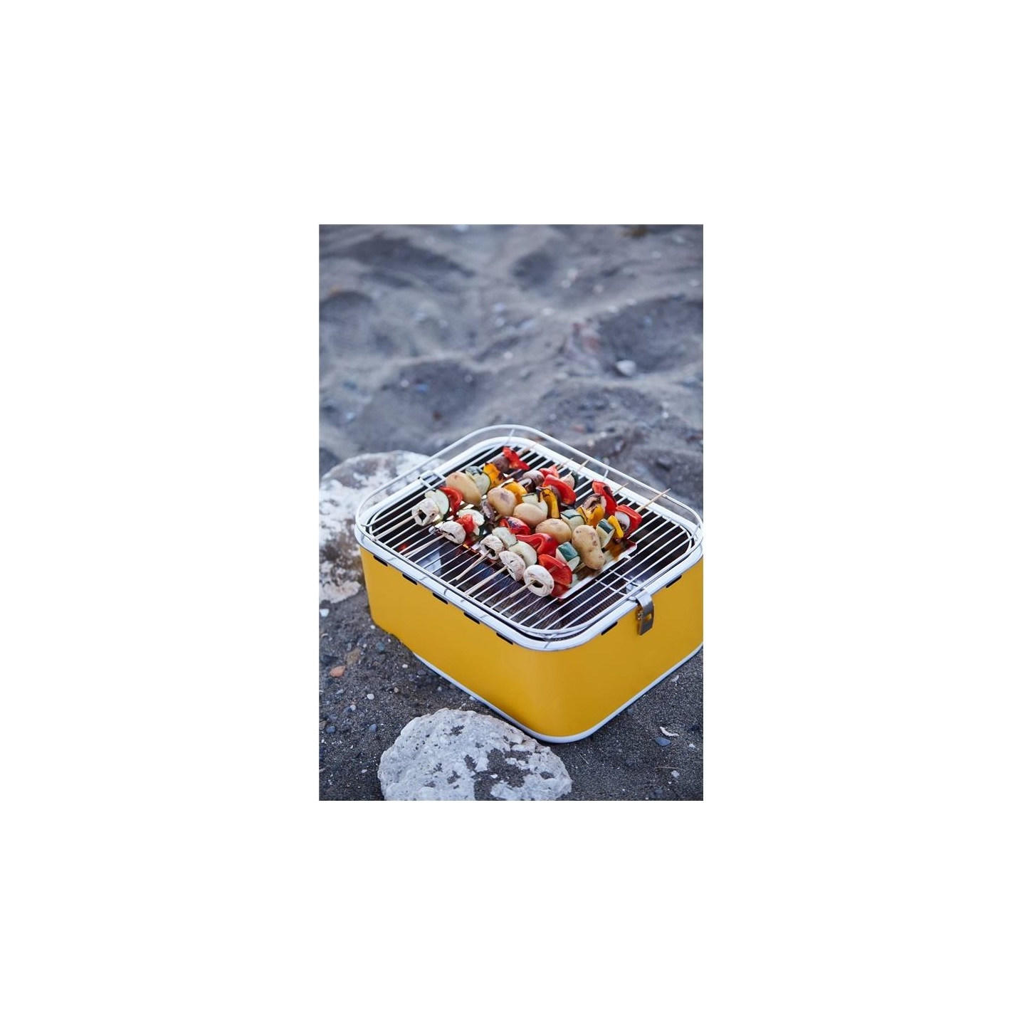 Barbecook Charcoal Table Grill Carlo , 44 x 33 x 21 cm | BC-CHA-1016 | Yellow Sunshine