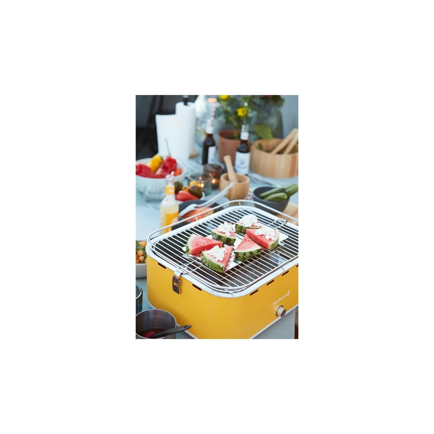 Barbecook Charcoal Table Grill Carlo , 44 x 33 x 21 cm | BC-CHA-1016 | Yellow Sunshine