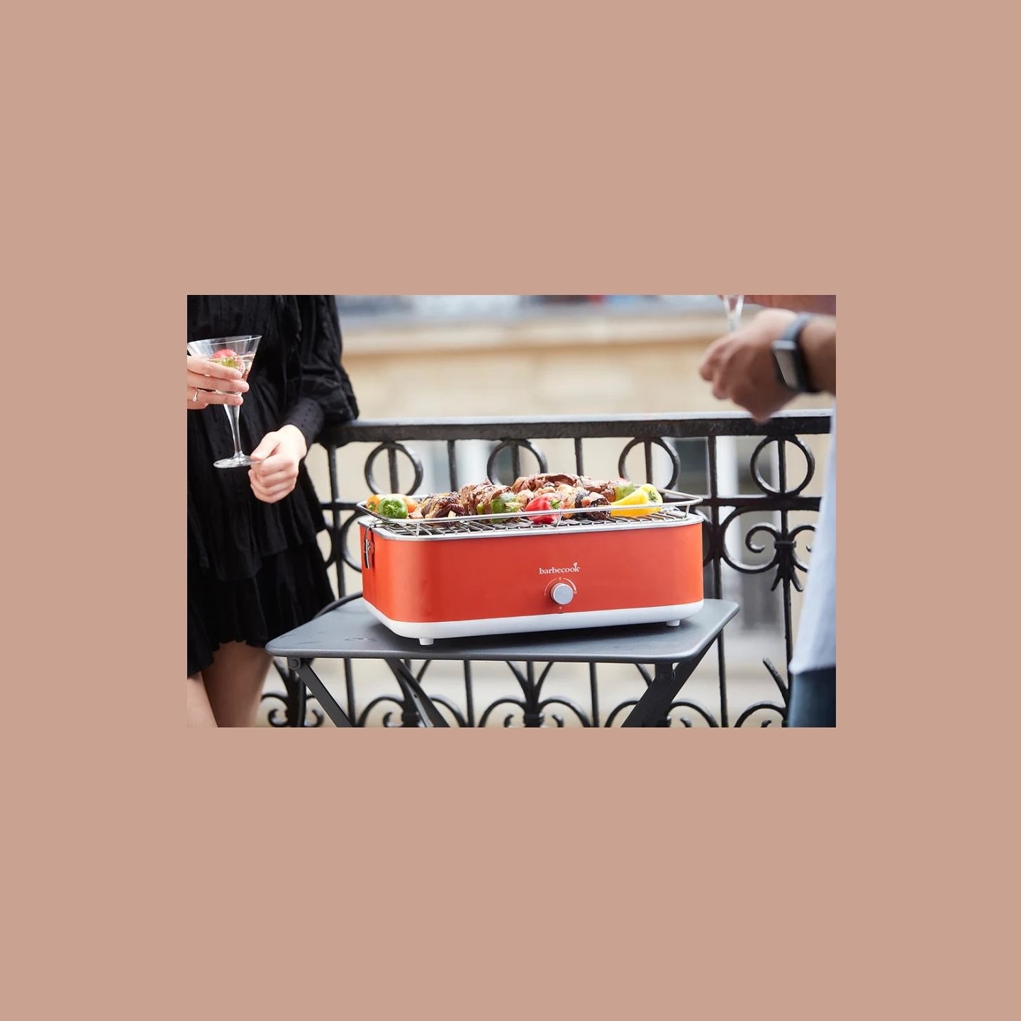Barbecook BC-ELE-1001 | Electric Grill E-Carlo | Table | 2500 W | Red