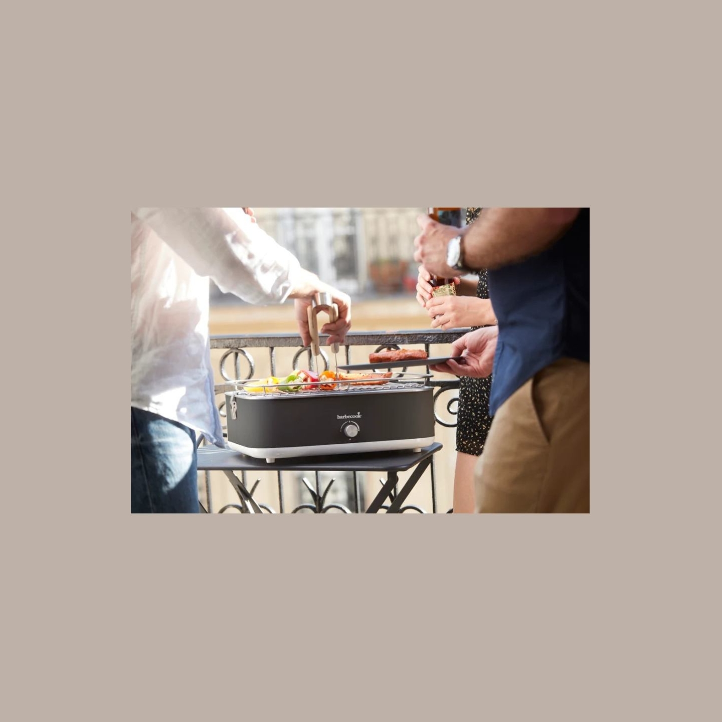 Barbecook Electric Grill E-Carlo | BC-ELE-1003 | Table | 2500 W | Midnight Grey