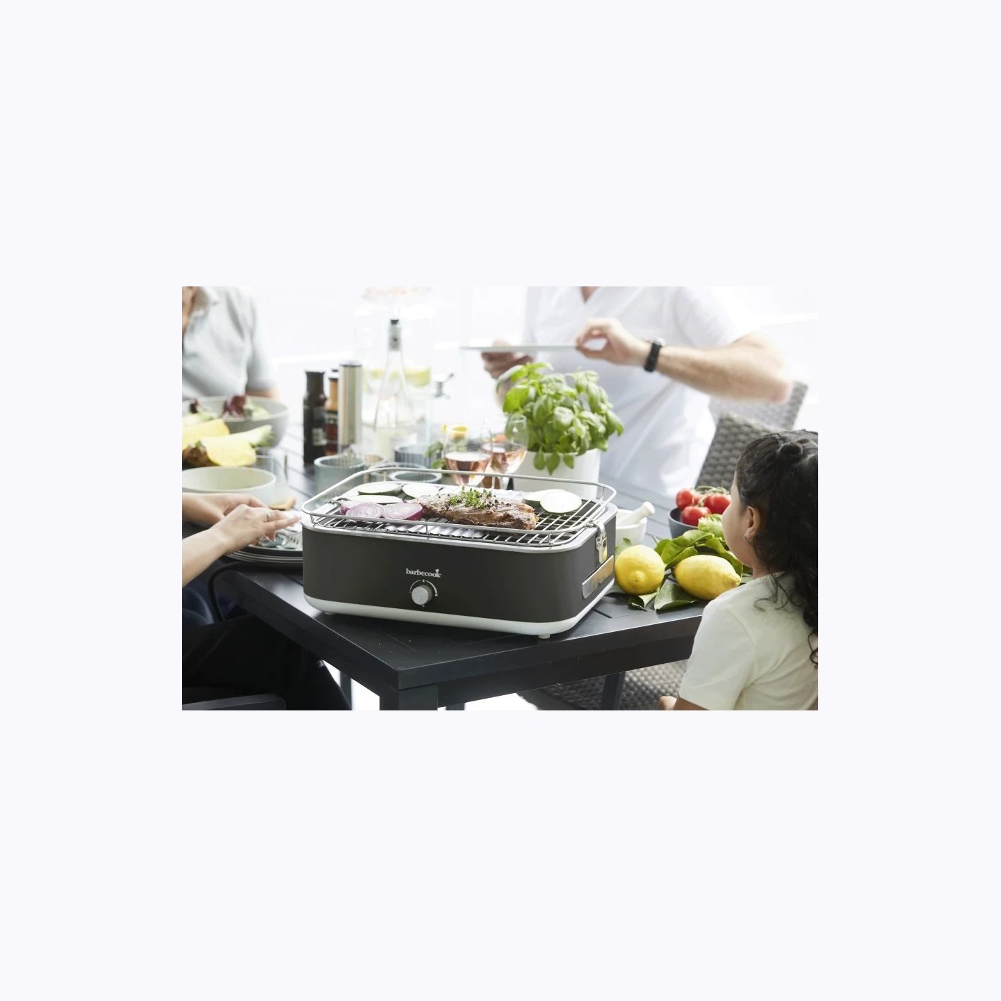 Barbecook Electric Grill E-Carlo | BC-ELE-1003 | Table | 2500 W | Midnight Grey