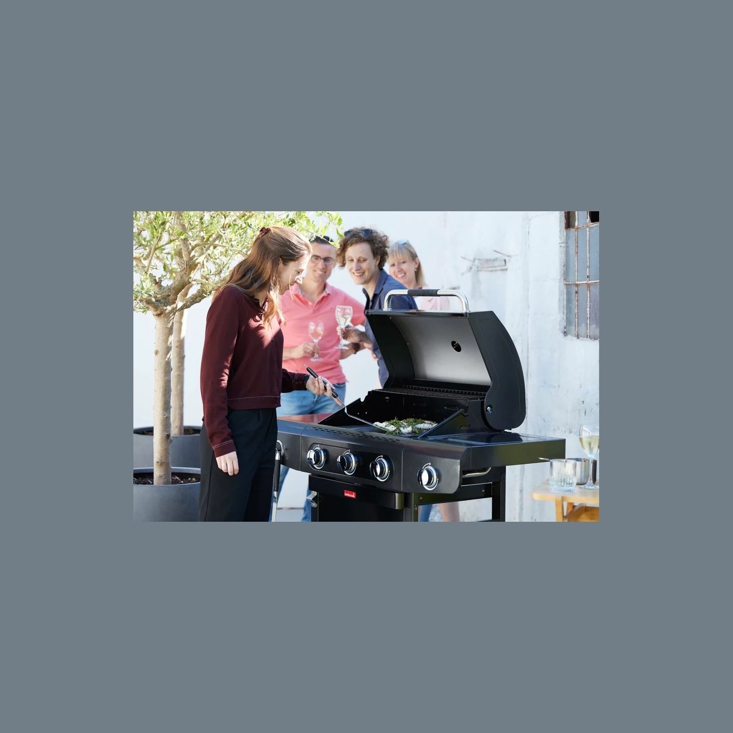 Barbecook Gas Barbecue Siesta 310 Graphite, 124 x 56 x 118 cm | BC-GAS-2072