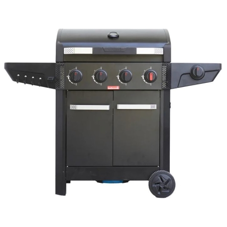 Barbecook Gas Barbecue Luca 412 with Cabinet and Sideburner, 145.4 x 60.3 x 112.3 cm | BC-GAS-3100