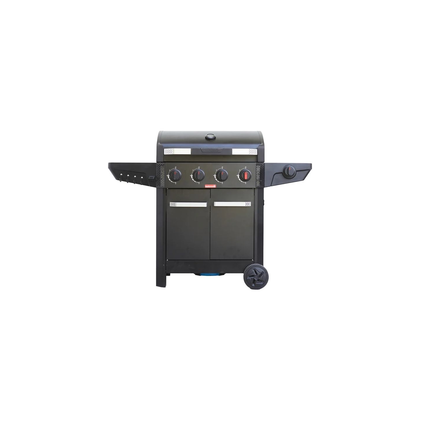 Barbecook Gas Barbecue Luca 412 with Cabinet and Sideburner, 145.4 x 60.3 x 112.3 cm | BC-GAS-3100