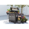 Barbecook Gas Barbecue Luca 412 with Cabinet and Sideburner, 145.4 x 60.3 x 112.3 cm | BC-GAS-3100